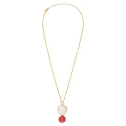 Outlet Noto Adjustable Pendant Necklace - Red Sautoirs & Colliers Longs|Pendentifs Et Médailles