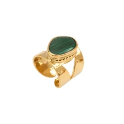 Noto adjustable ring - green Bagues Ajustables