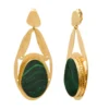 Best Noto clip-on earrings - green Clips