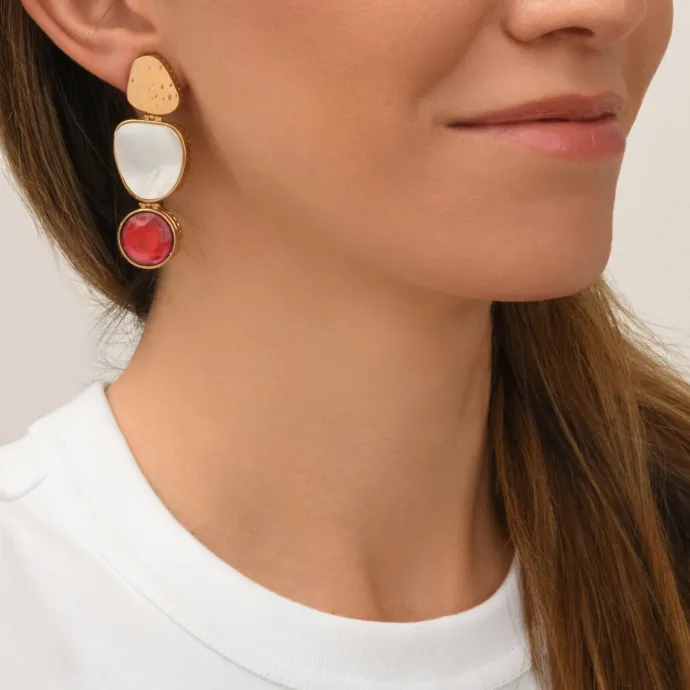 Sale Noto clip-on earrings - red Clips