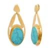 Clearance Noto clip-on earrings - turquoise Clips
