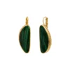 Online Noto large sleeper earrings - green Dormeuses