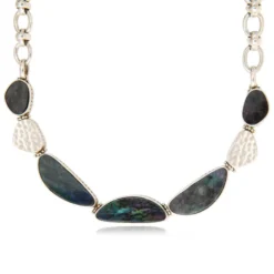 Discount Noto necklace - grey and black Plastrons