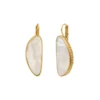 Discount Noto oblong sleeper earrings - mother-of-pearl Dormeuses