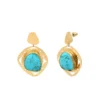 Hot Noto pierced stud earrings - turquoise Percées / Tiges
