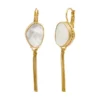 Clearance Noto sleeper drop earrings - mother-of-pearl Dormeuses|Longues / Pendantes