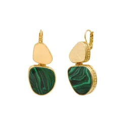 Online Noto sleeper earrings - green Dormeuses