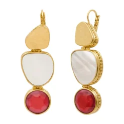 Outlet Noto sleeper earrings - red Dormeuses