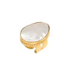 Outlet Noto wide adjustable ring - mother-of-pearl Bagues Ajustables|Bagues Grandes Tailles