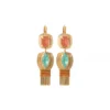 Novelty Sun Sleeper Earrings - Multicolored Dormeuses
