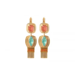 Novelty Sun Sleeper Earrings - Multicolored Dormeuses