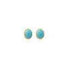 Discount Océane oval pierced stud earrings – turquoise Percées / Tiges
