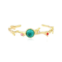 Online Océane thin bangle bracelet – turquoise Joncs