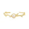 Sale Océane thin bangle bracelet – white Joncs