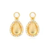 Discount Oceane drop and rhinestone stud earrings – white Percées / Tiges