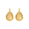 Hot Oceane drop sleeper earrings – white Dormeuses