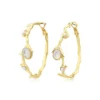 Clearance Oceane hoop earrings – white Créoles