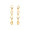 Discount Oceane long pierced stud earrings – white Percées / Tiges