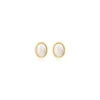 Hot Oceane oval pierced stud earrings – white Percées / Tiges