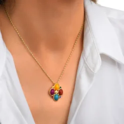 Discount Oceane pendant necklace – multicoloured Sautoirs & Colliers Longs|Pendentifs Et Médailles