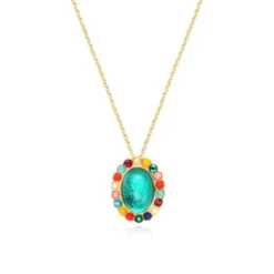 New Oceane pendant necklace – turquoise Sautoirs & Colliers Longs|Pendentifs Et Médailles