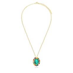 New Oceane pendant necklace – turquoise Sautoirs & Colliers Longs|Pendentifs Et Médailles