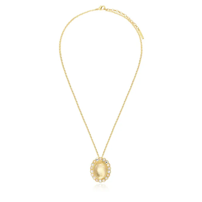 Outlet Oceane pendant necklace – white and orange Sautoirs & Colliers Longs|Pendentifs Et Médailles