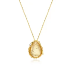 Oceane pendant necklace – white and gold Sautoirs & Colliers Longs|Pendentifs Et Médailles