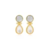 Hot Oceane pierced stud earrings – white Percées / Tiges