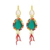 Oceane sleeper earrings – turquoise Dormeuses