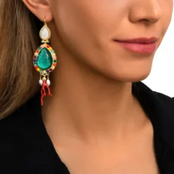 Oceane sleeper earrings – turquoise Dormeuses