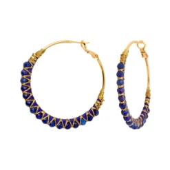 Hot Panarea hoop earrings - blue Créoles