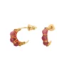 Outlet Panarea hoop earrings - fuchsia pink Créoles