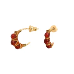 Best Panarea hoop earrings - orange Créoles