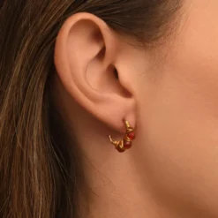 Best Panarea hoop earrings - orange Créoles