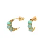 Hot Panarea hoop earrings - turquoise Créoles