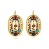 Hot Persian oval earrings - multicolored Dormeuses