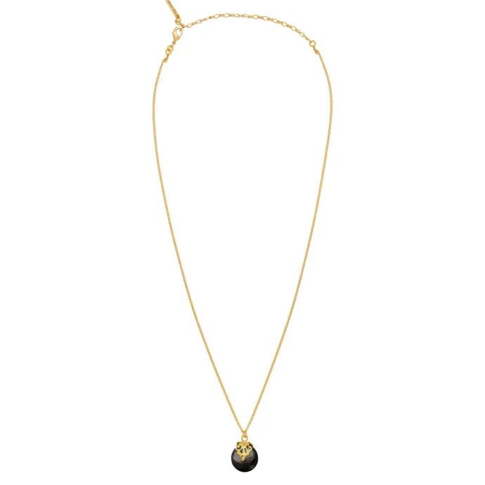 Outlet Positano adjustable pendant necklace - grey mother-of-pearl Pendentifs Et Médailles