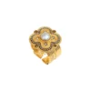 Clearance Positano adjustable ring - grey mother-of-pearl Bagues Ajustables