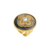 New Positano adjustable wide ring - grey mother-of-pearl Bagues Grandes Tailles