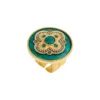 Discount Positano Adjustable Wide Ring - Green Bagues Grandes Tailles|Bagues Ajustables