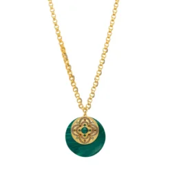 Discount Positano chain necklace - green Sautoirs & Colliers Longs