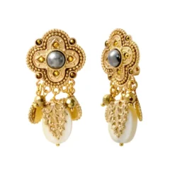 New Positano clip-on earrings - white Clips
