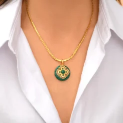 New Positano pendant necklace - green Pendentifs Et Médailles