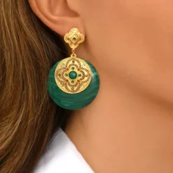 New Positano pierced stud earrings - green Percées / Tiges