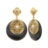 Hot Positano pierced stud earrings - grey mother-of-pearl Percées / Tiges