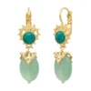Outlet Positano sleeper earrings - green Dormeuses