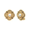 Discount Positano thin clip-on earrings - grey mother-of-pearl Clips
