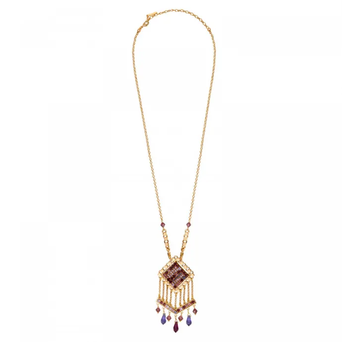 Best Precious pendant necklace - purple Sautoirs & Colliers Longs|Pendentifs Et Médailles
