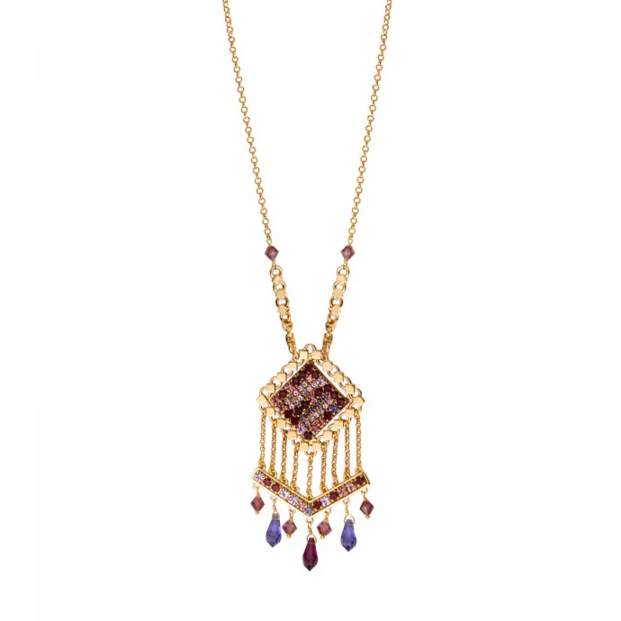 Best Precious pendant necklace - purple Sautoirs & Colliers Longs|Pendentifs Et Médailles